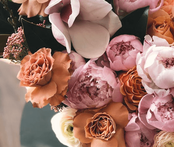 roze kleurig boeket